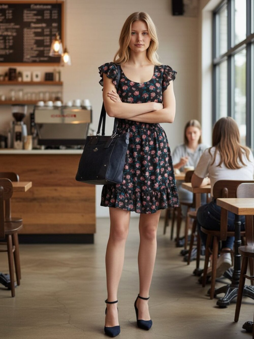 American Rag Floral Smock Waist‎ Dress